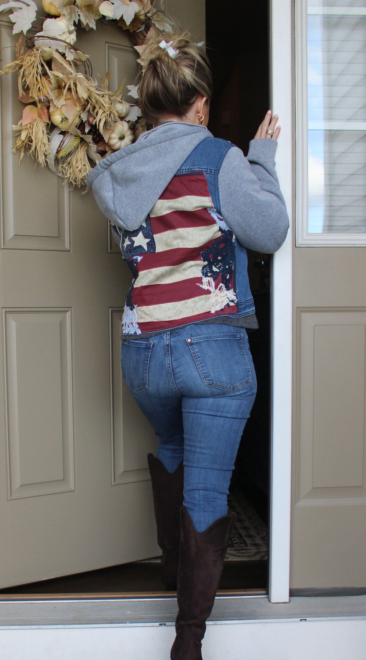 American Flag denim - sold