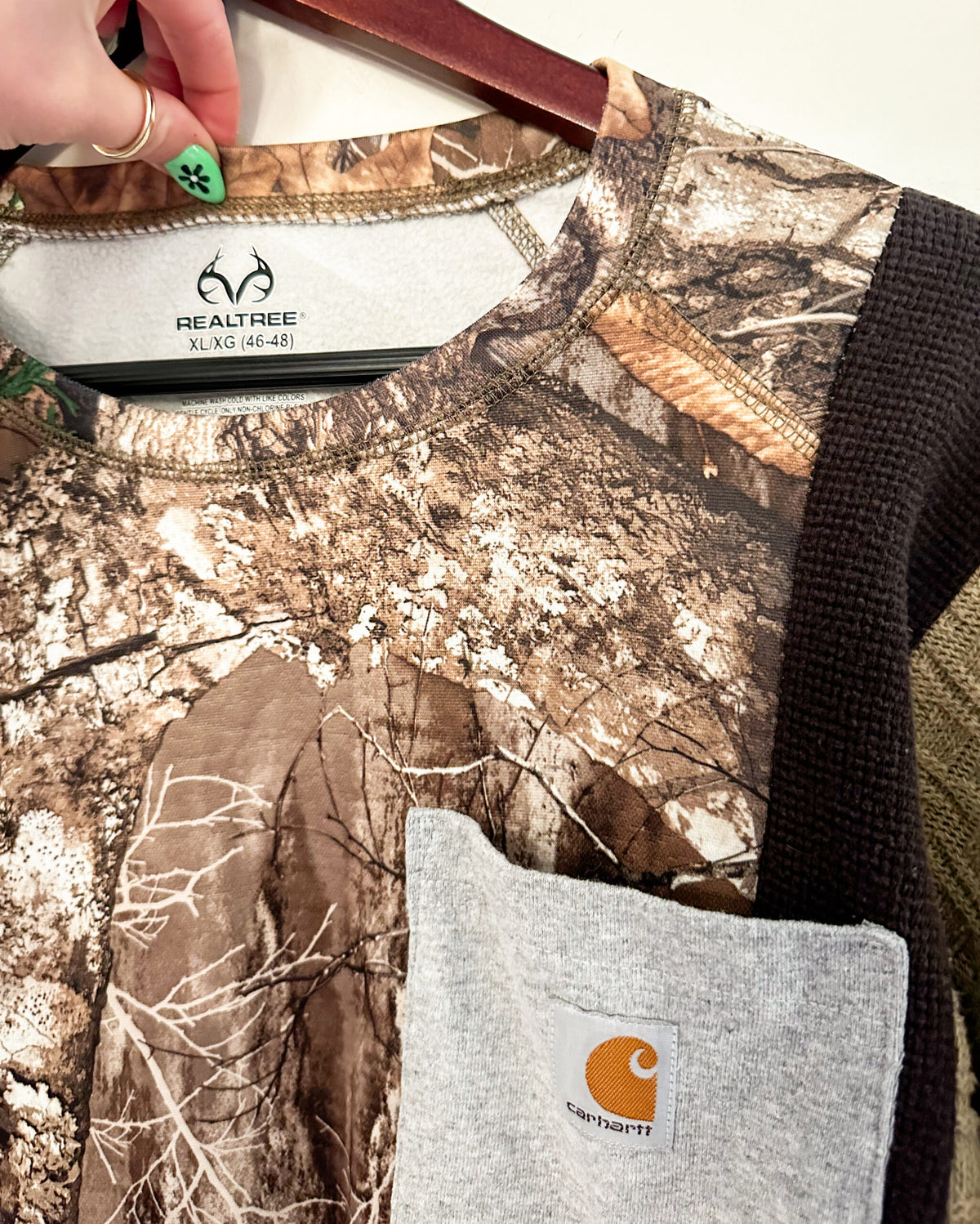 Carhartt camo pocket tee.