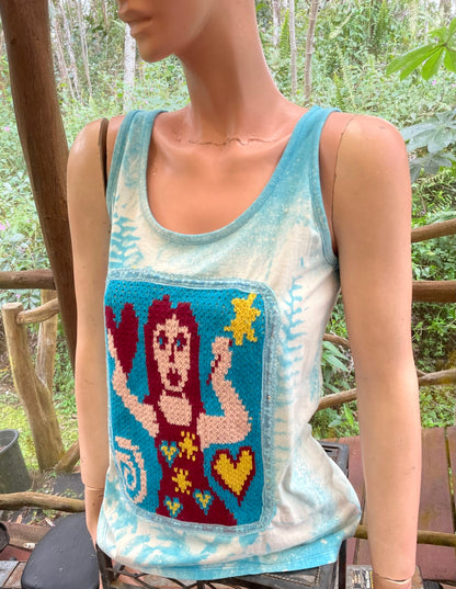 Magical fairy on cotton tank