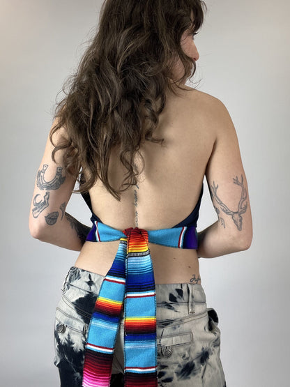 The Grateful Dead Beaded Halter Crop Top