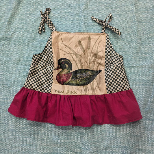 Mallard Duck Checkerboard Square Neck Top by BeedyMakes, photo 2