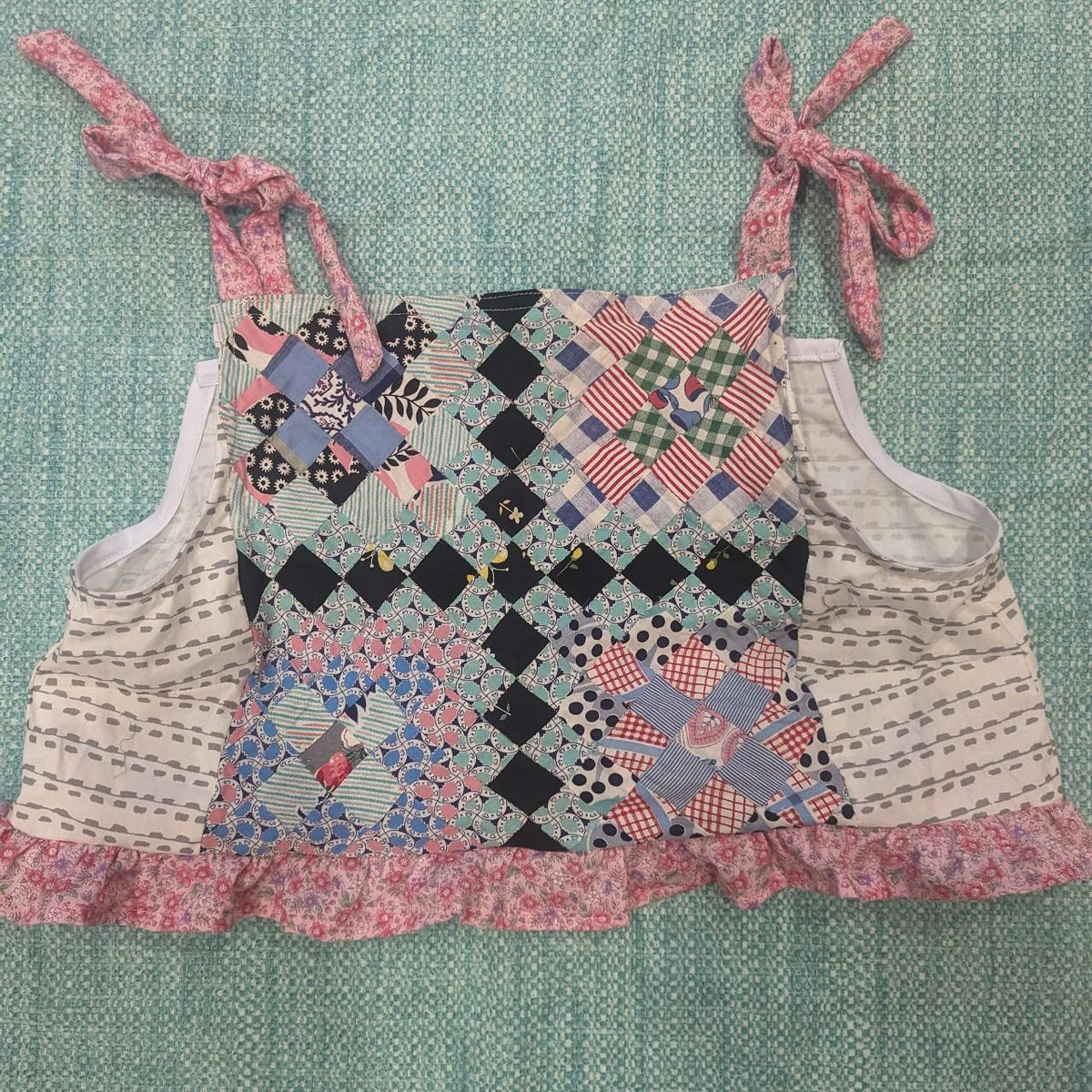 Patchwork Quilt Panel Square Neck Top by BeedyMakes, photo 2
