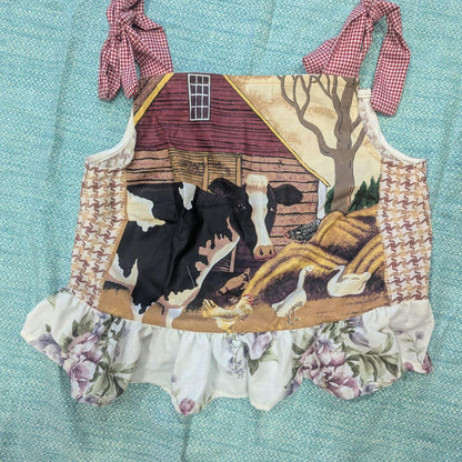 Cow Barn Square Neck Top by BeedyMakes, photo 2