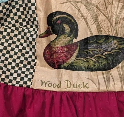 Mallard Duck Checkerboard Square Neck Top by BeedyMakes, photo 3