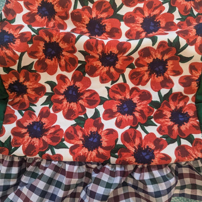 Lots of Poppies Red Floral Square Neck Top by BeedyMakes, photo 3