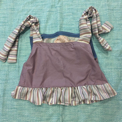 Purple and Poppies Floral Square Neck Top by BeedyMakes, photo 4