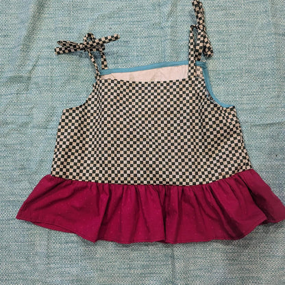 Mallard Duck Checkerboard Square Neck Top by BeedyMakes, photo 4