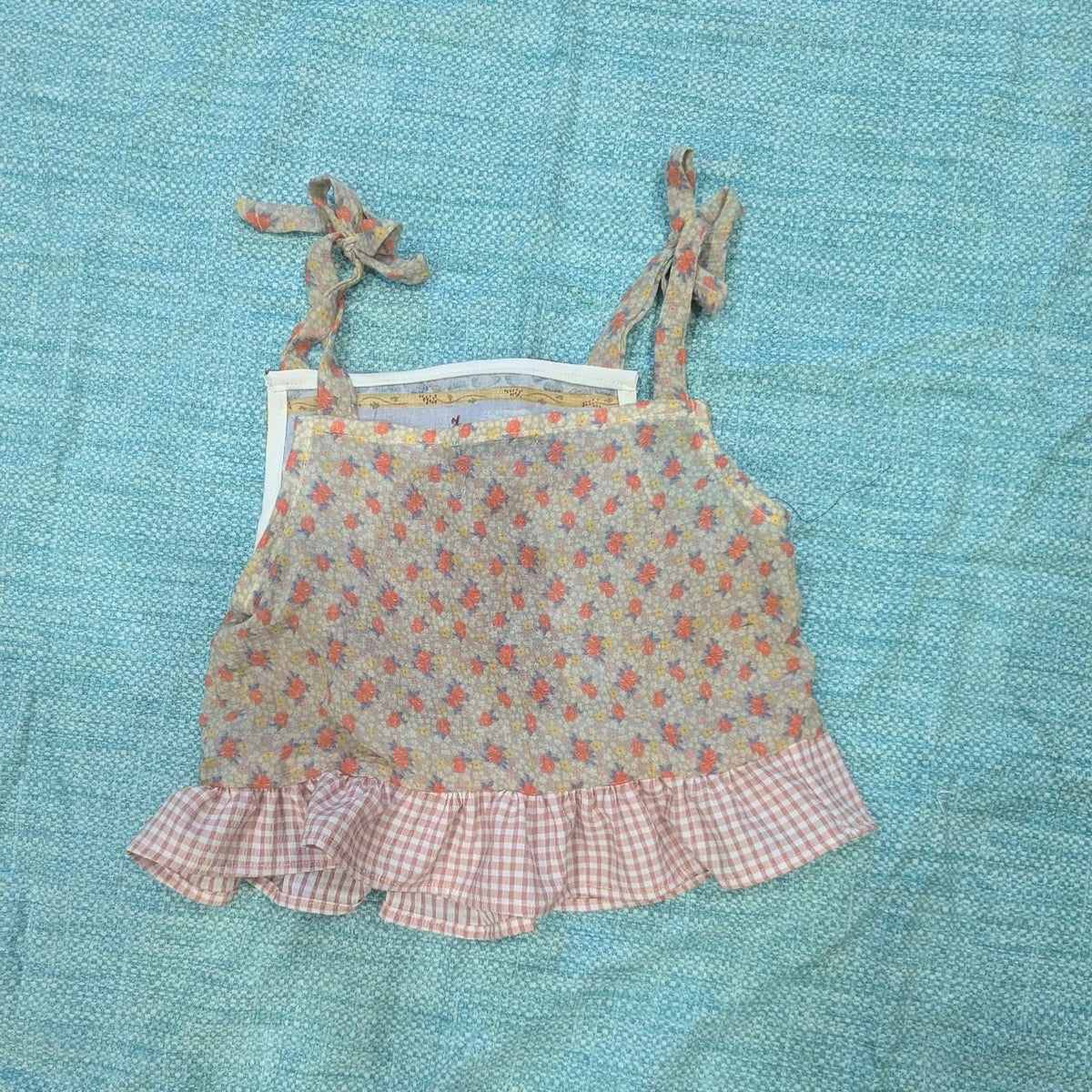 Busy Barn Cottagecore Tie Shoulder Square Neck Top by BeedyMakes, photo 4