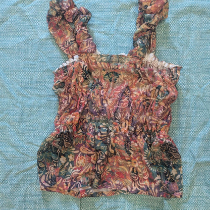 Groovy Multicolored Boho Print Bow Top by BeedyMakes, photo 4