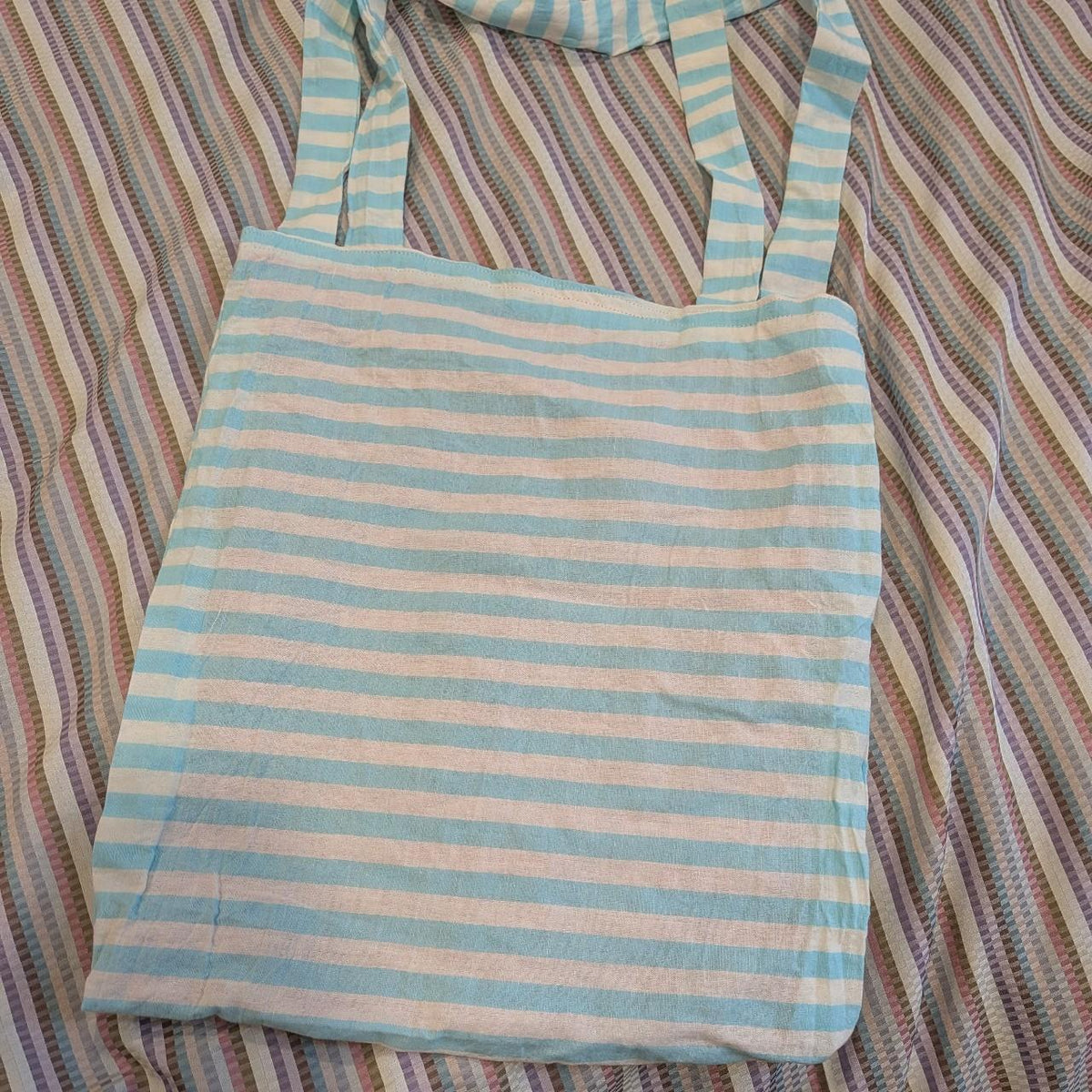 Kidcore Kitty Striped Tote Bag by BeedyMakes, photo 2