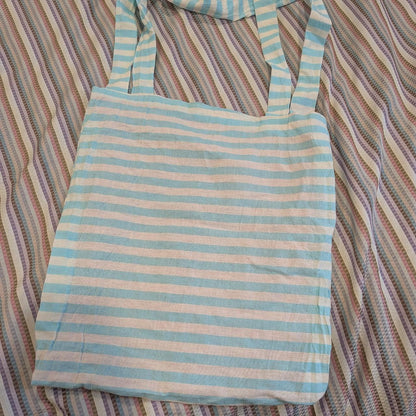 Kidcore Kitty Striped Tote Bag by BeedyMakes, photo 2