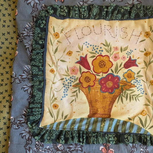 Folksy Flourish Floral Tote Bag by BeedyMakes, photo 2