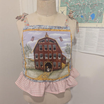 Busy Barn Cottagecore Tie Shoulder Square Neck Top by BeedyMakes