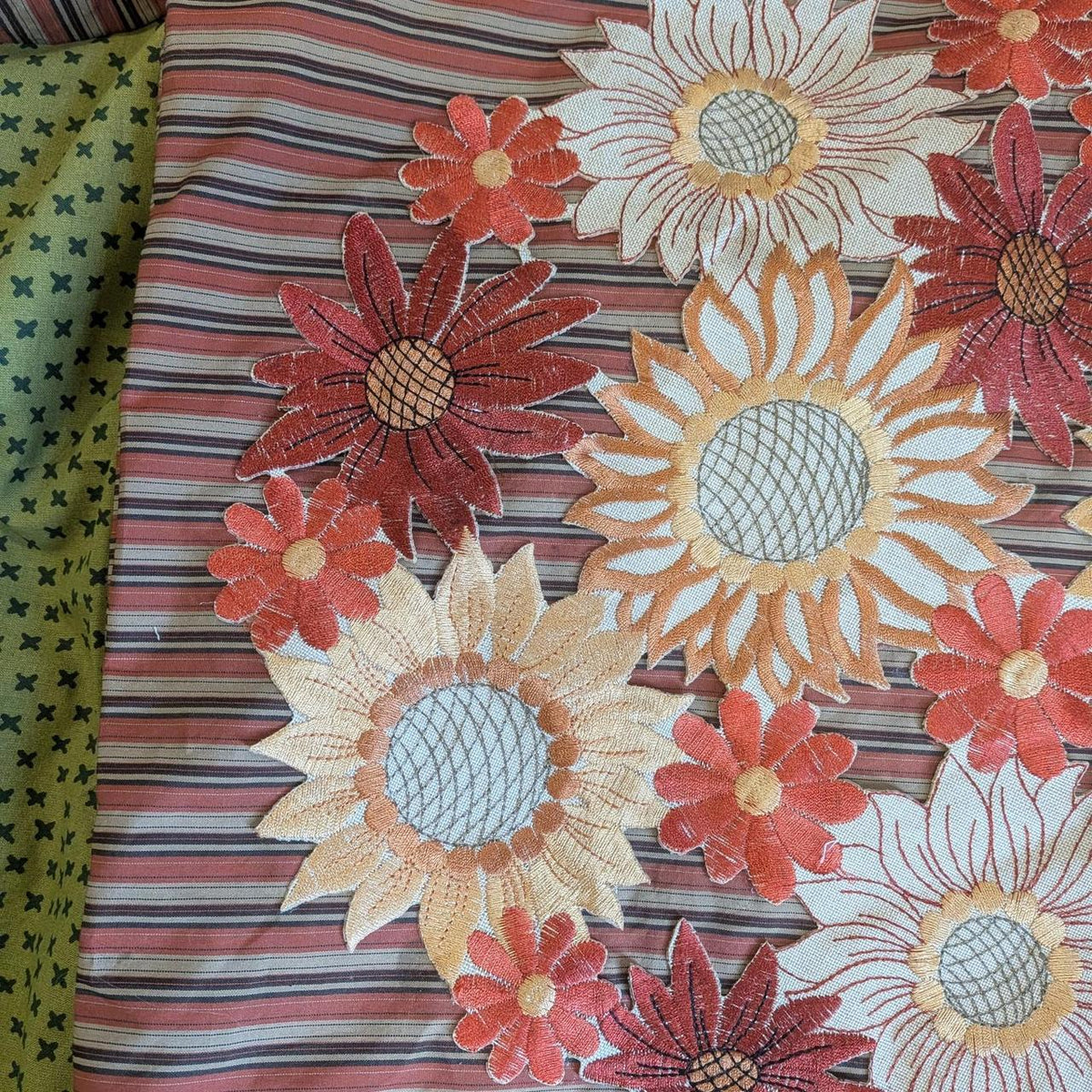 Groovy Flowers Embroidered Tote Bag by BeedyMakes, photo 2