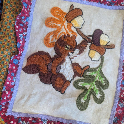 Groovy Squirrel Checkered Tote Bag by BeedyMakes, photo 2