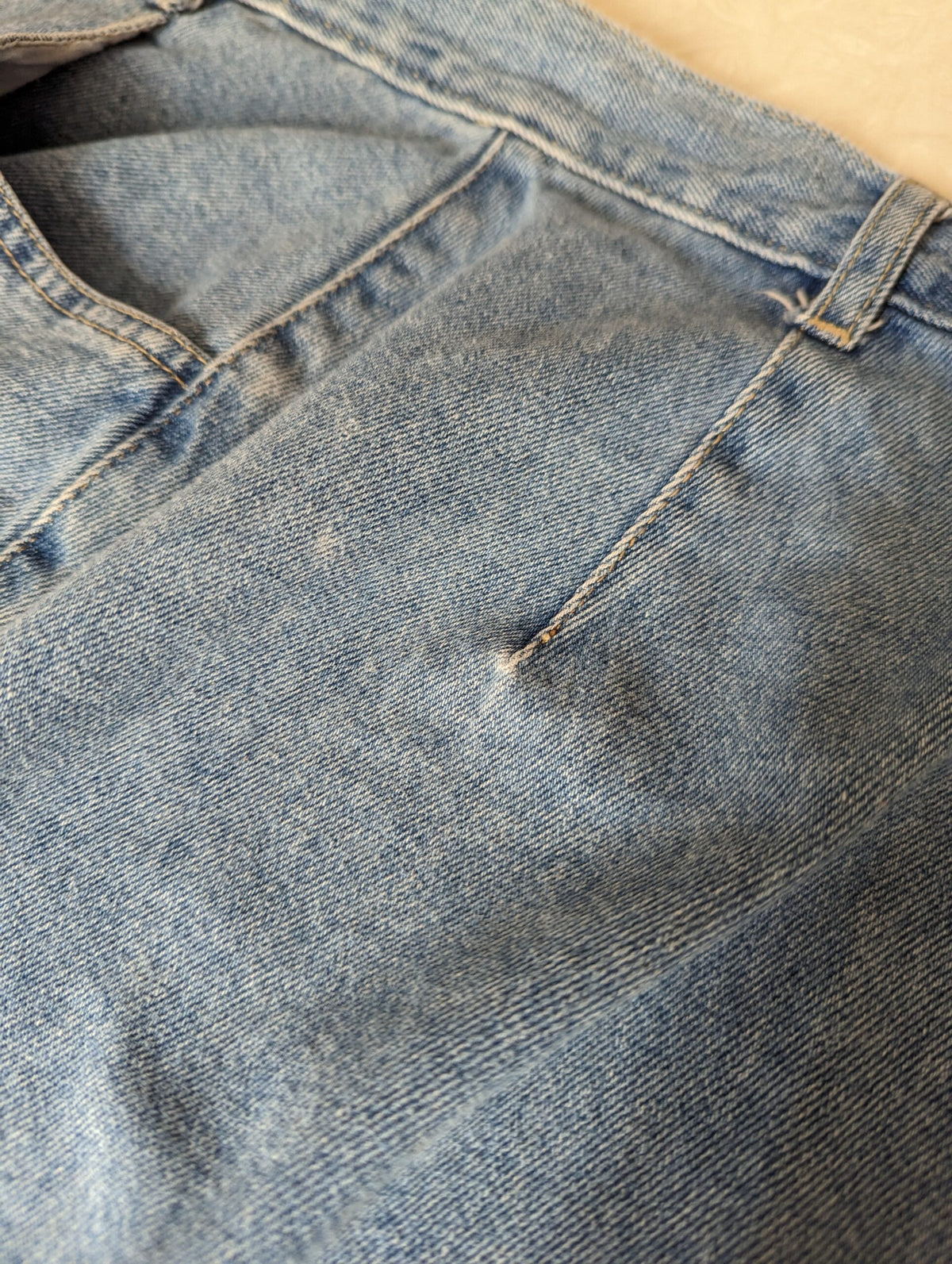 a close up of a Reworked Embroidered Heart Skirt.