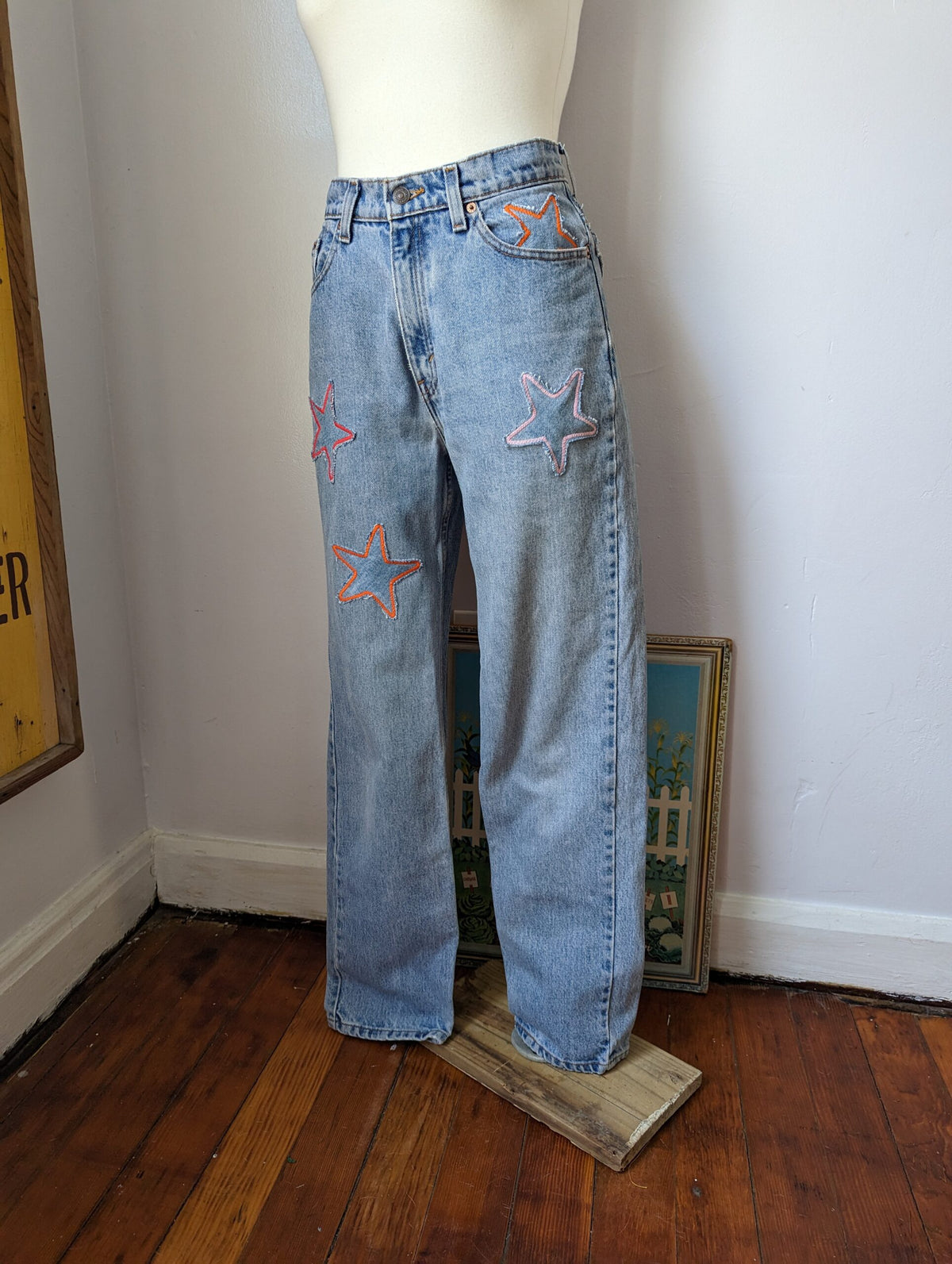 Patchwork Star Jeans by Sensible Slacks