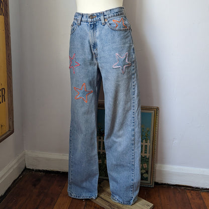 Patchwork Star Jeans by Sensible Slacks