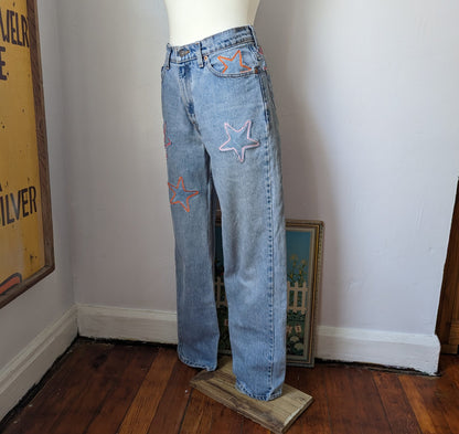 Patchwork Star Jeans by Sensible Slacks