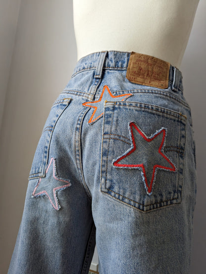 Patchwork Star Jeans by Sensible Slacks