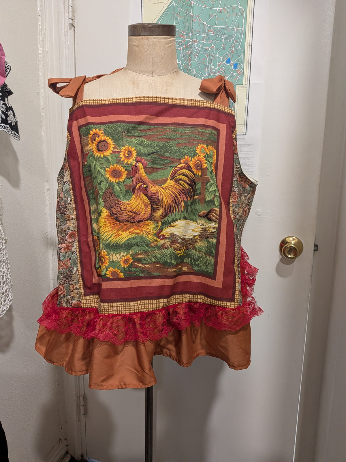Chickens Square Neck Top by BeedyMakes