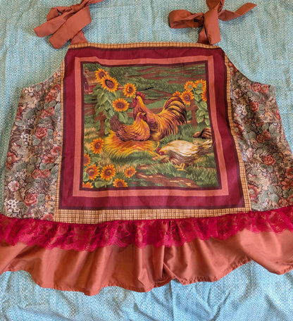 Chickens Square Neck Top by BeedyMakes, photo 2