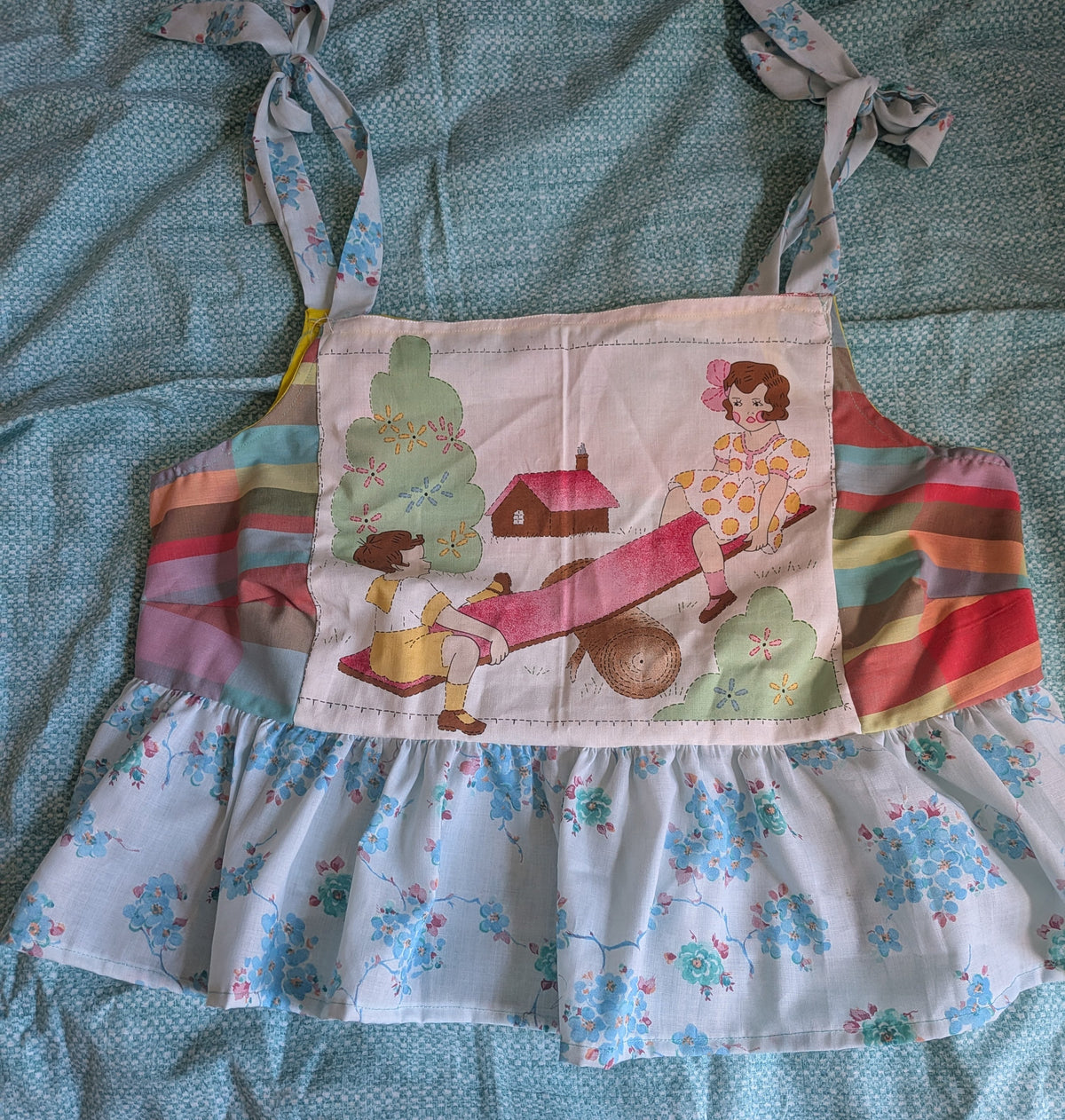 Playground and Plaid Square Neck Top by BeedyMakes, photo 2
