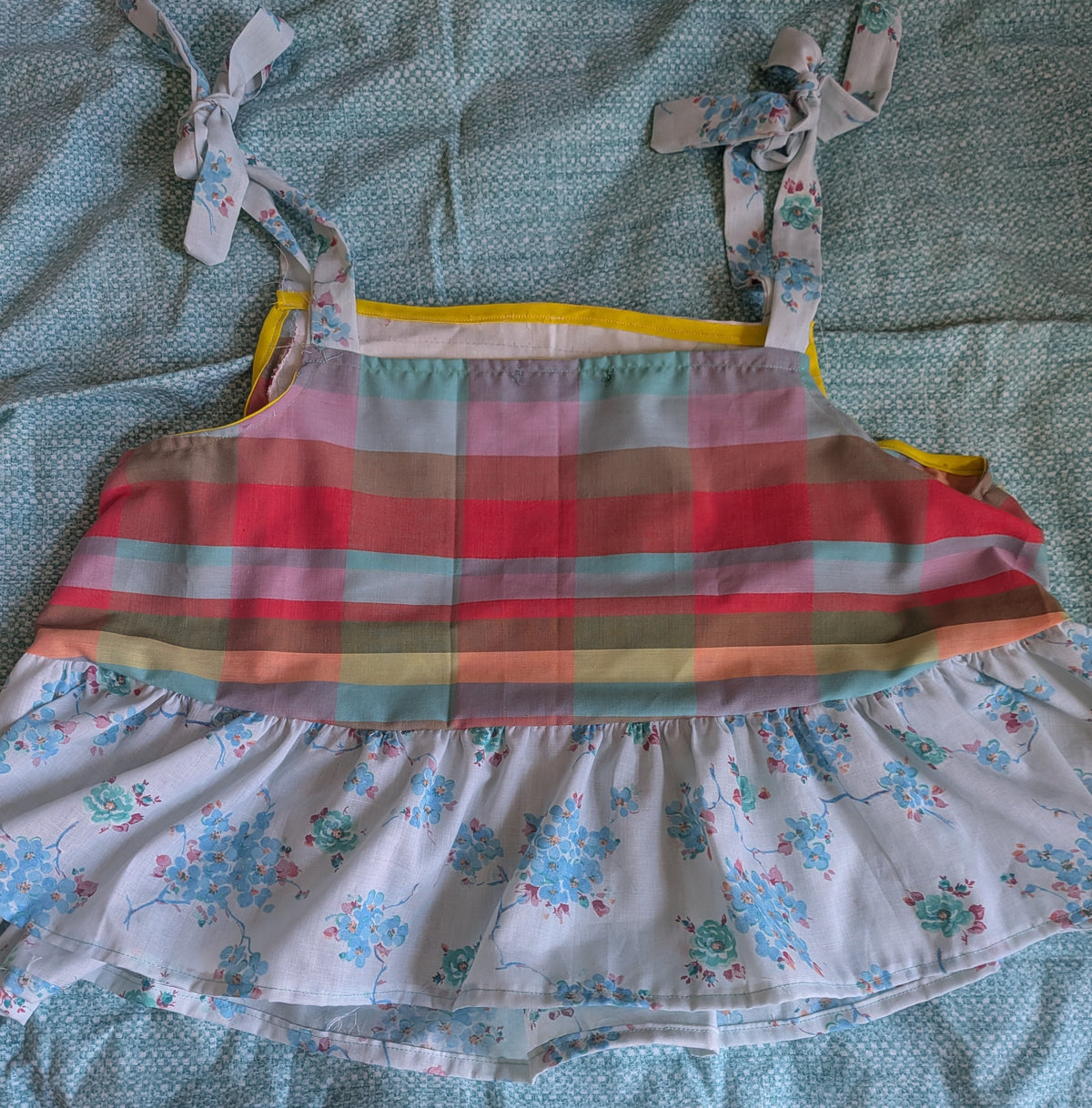 Playground and Plaid Square Neck Top by BeedyMakes, photo 4