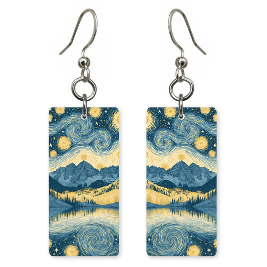 She's Choosing Colorado Earrings | Maroon Bells Star-swirled Night | SC6B19