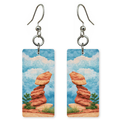 She's Choosing Colorado Earrings | Garden Gods Balanced Rock | SC6B9