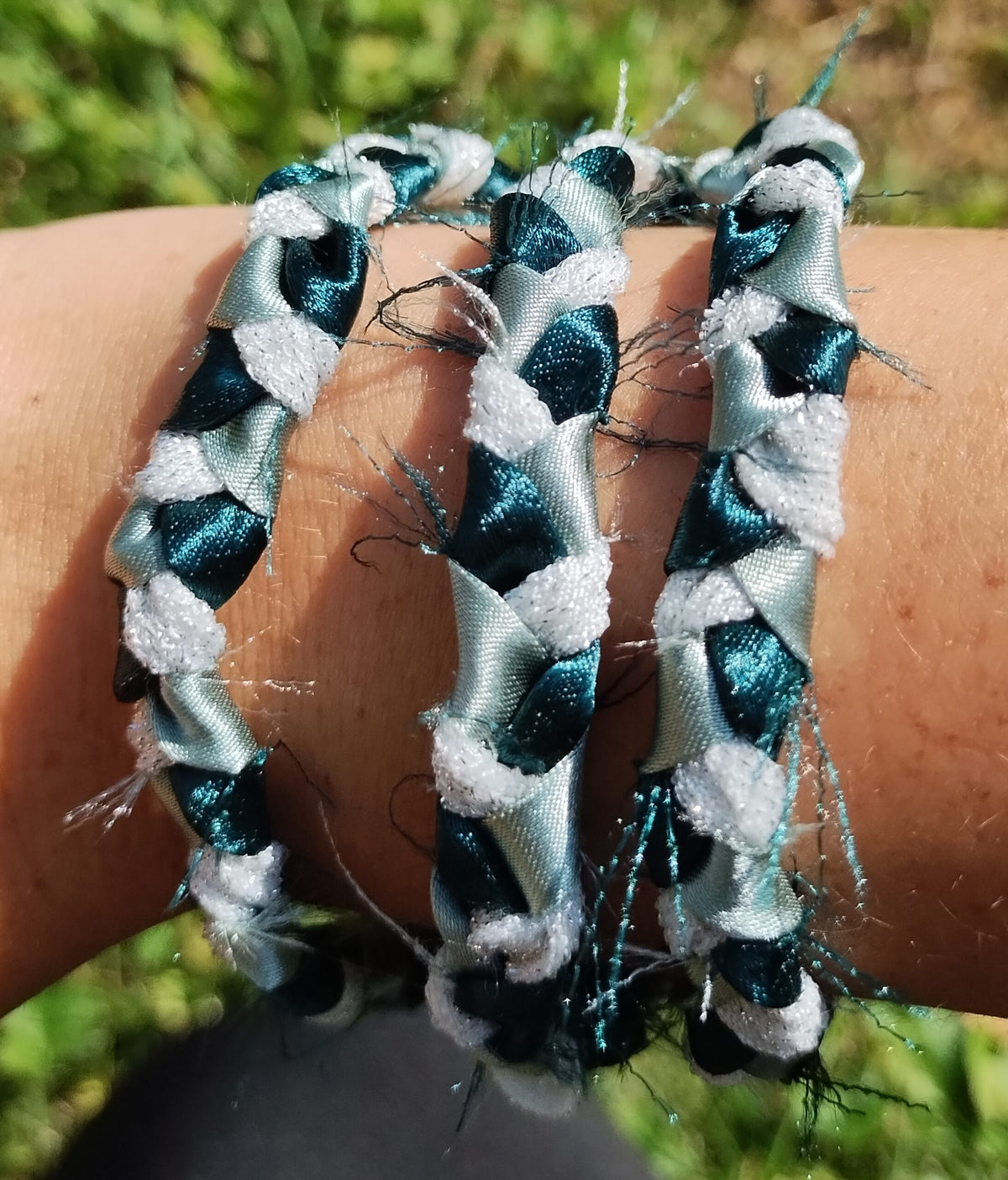 Slytherin Three-Braid Bracelet