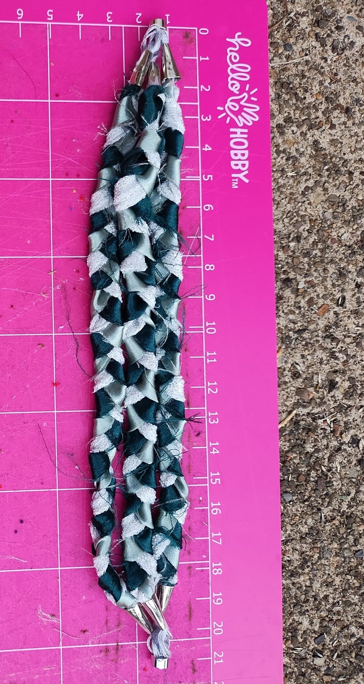 Slytherin Three-Braid Bracelet
