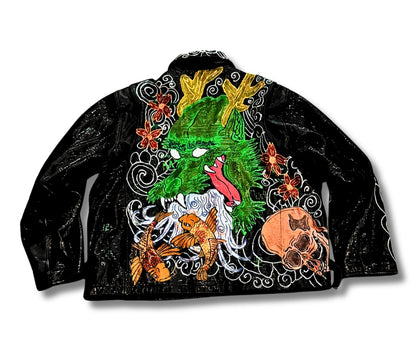 Krazy dragon biker jacket