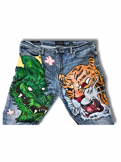Dragon vs tiger denim