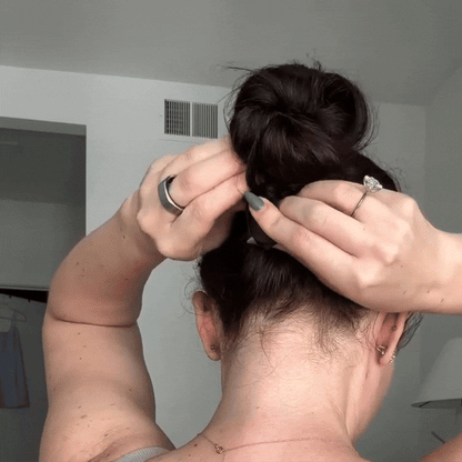 Praline Lace Buckle Scrunchie - No Snagging, No Tangles
