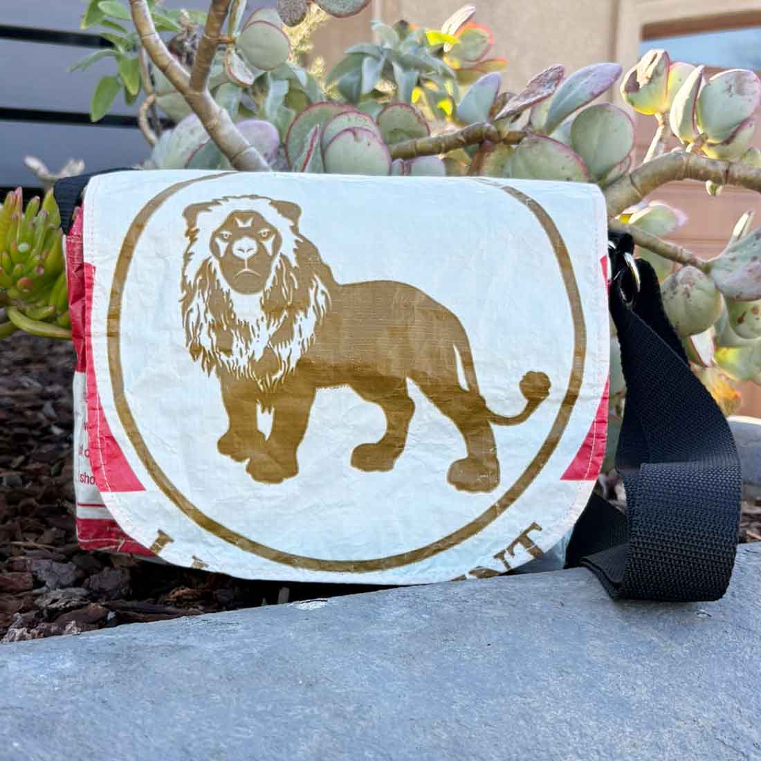 Recycled Cement Small Messenger Bag by Malia Designs, photo 17