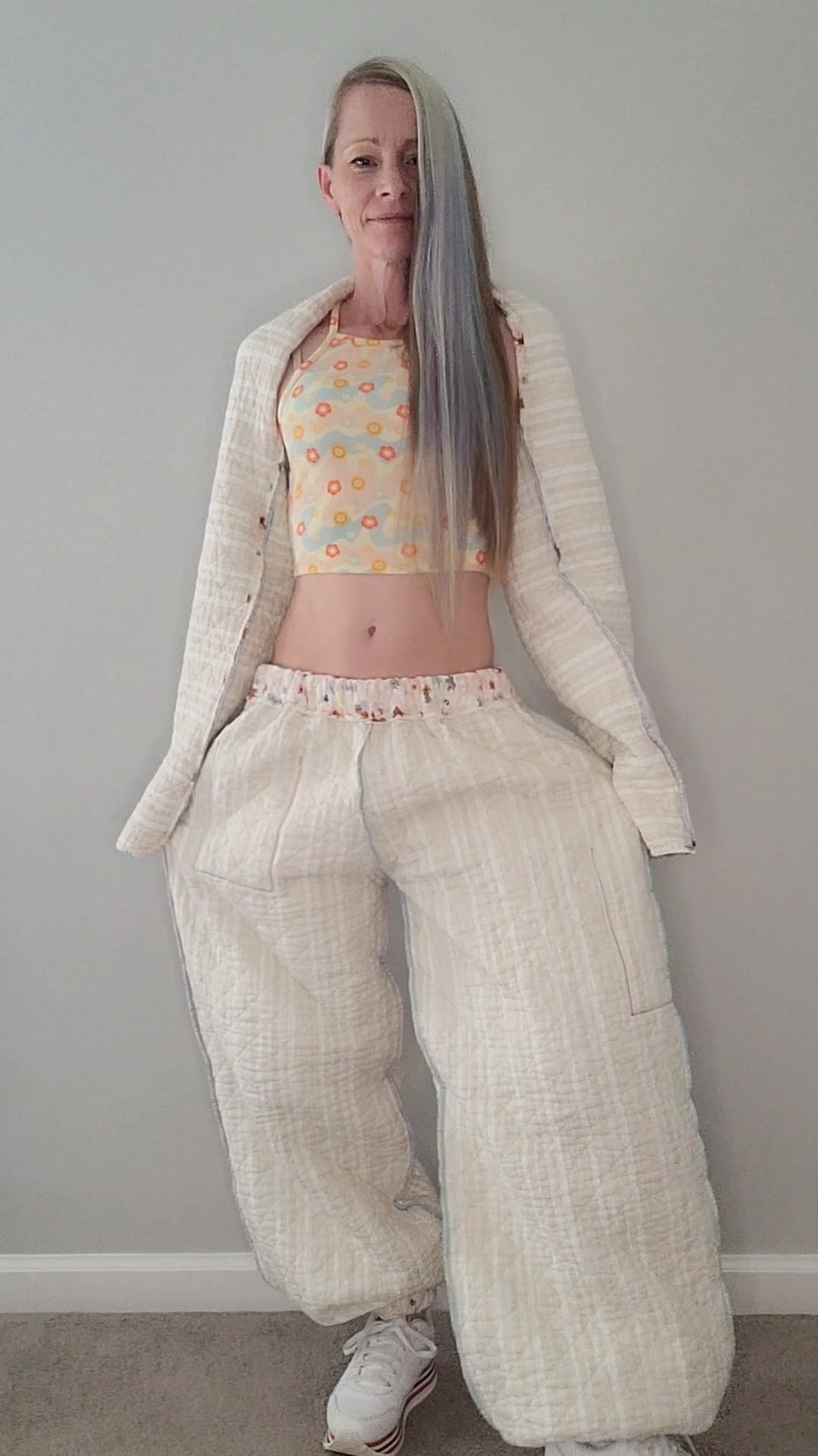Blanket pants 3-piece travel set with joggers, shrug, and bag