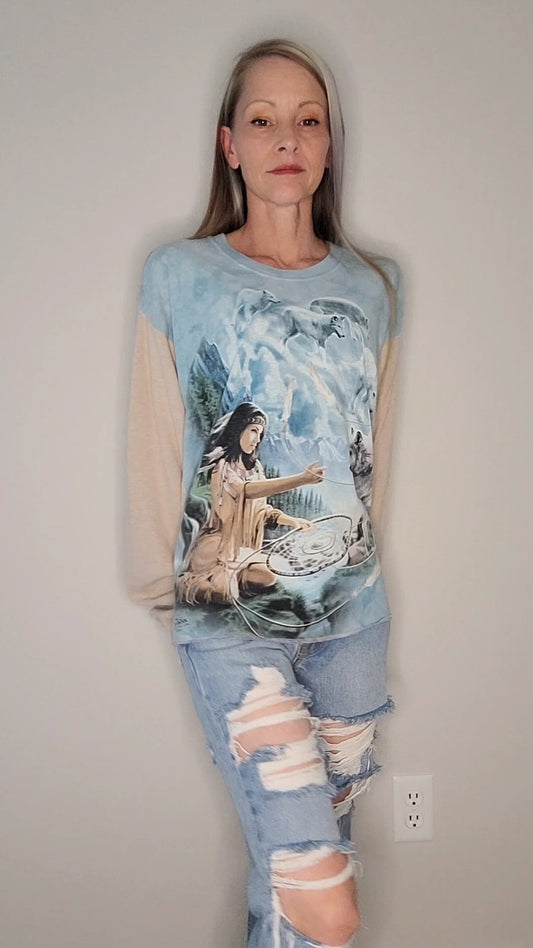 Mountain Dream Weaver Wolves Baggy Sweatshirt