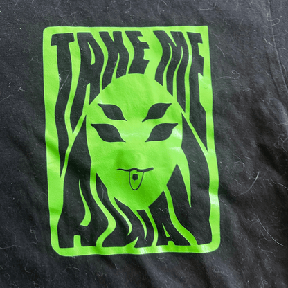 Alien Graphic Tee – Handmade Funky Boho Streetwear