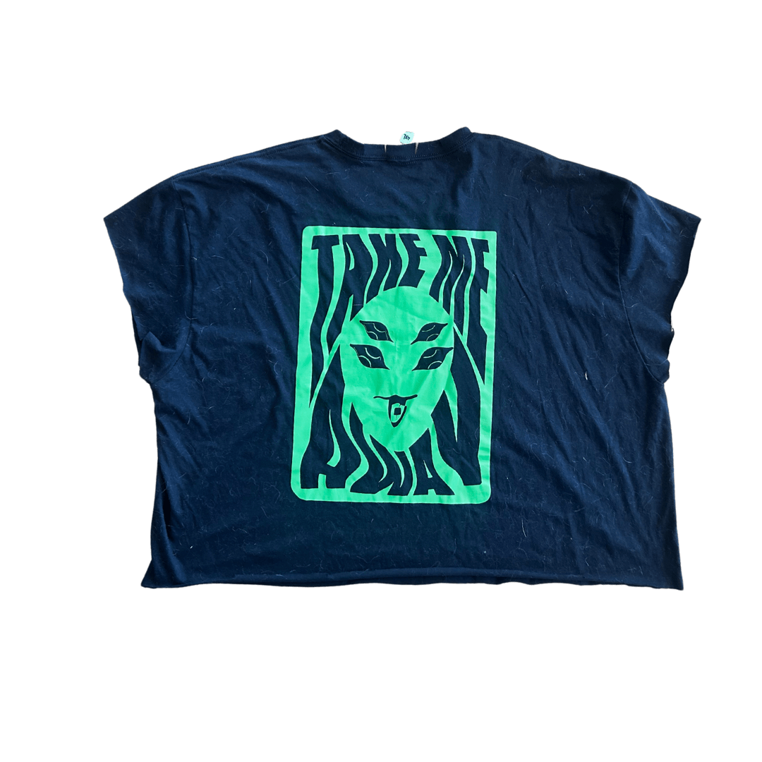 Alien Graphic Tee – Handmade Funky Boho Streetwear