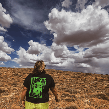 Alien Graphic Tee – Handmade Funky Boho Streetwear