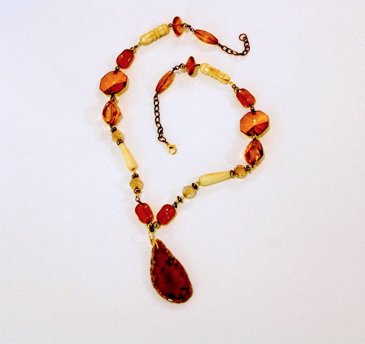 Baltic amber necklace.