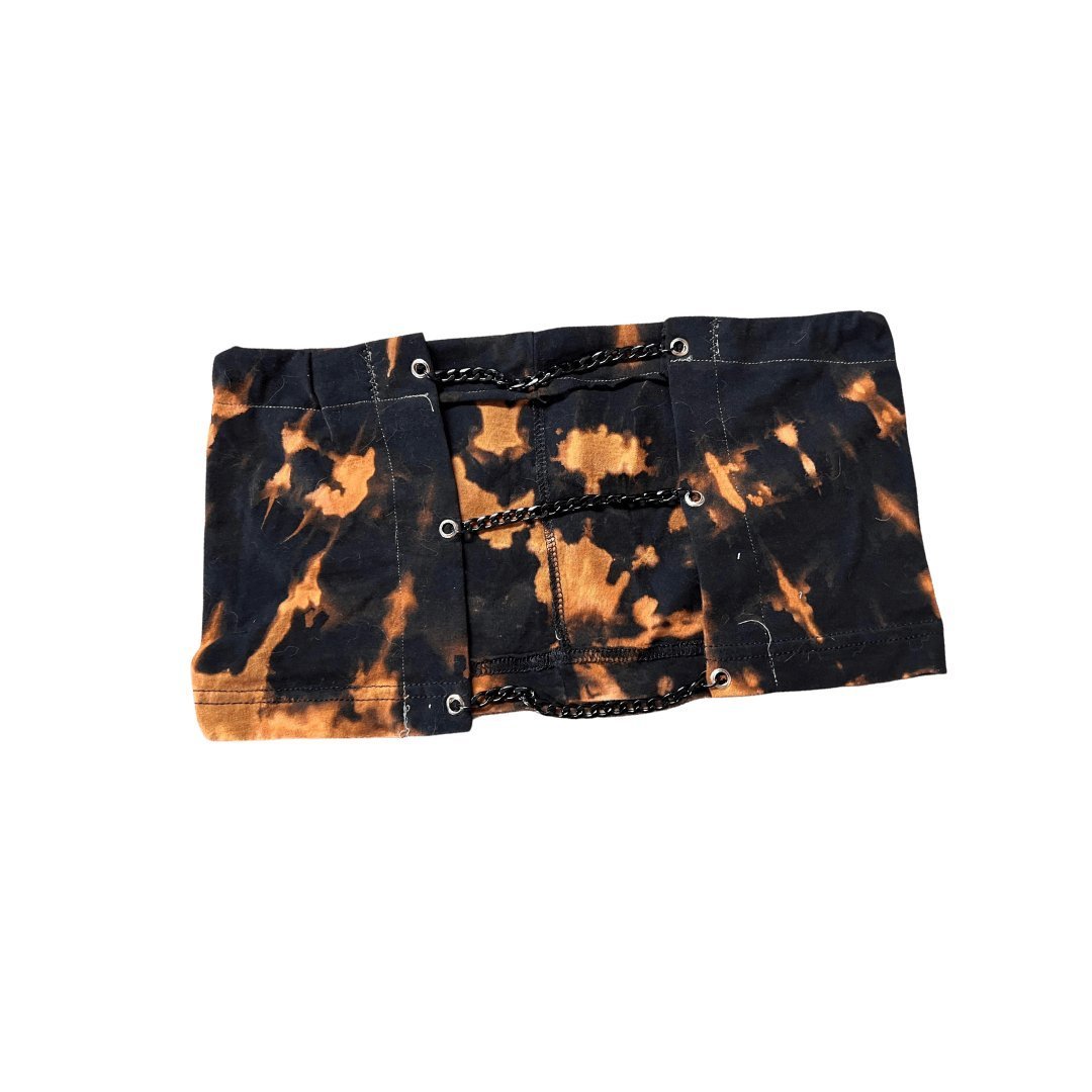 Bleached Out Lace Up Tube Top by The Modern Alien, photo 2