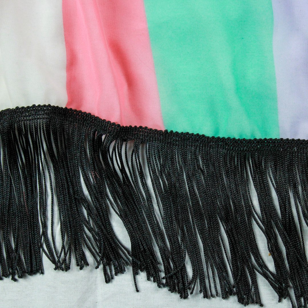 Fringe Frequency Striped Kimono by The Modern Alien, photo 8