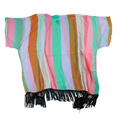 Fringe Frequency Striped Kimono by The Modern Alien, photo 7
