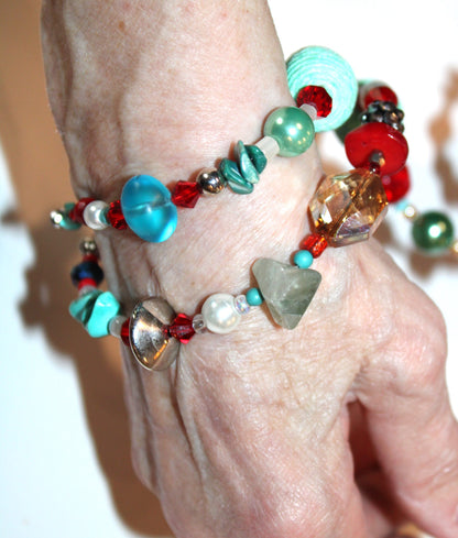 Brunch date in the Southwest Multi-Layer Wrap Bracelet