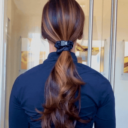Evergreen Tinsel JUMBO Buckle Scrunchie - No Snagging, No Tangles