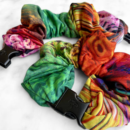 Heatmap Jungle Jumbo Buckle Scrunchie - No Snagging, No Tangles