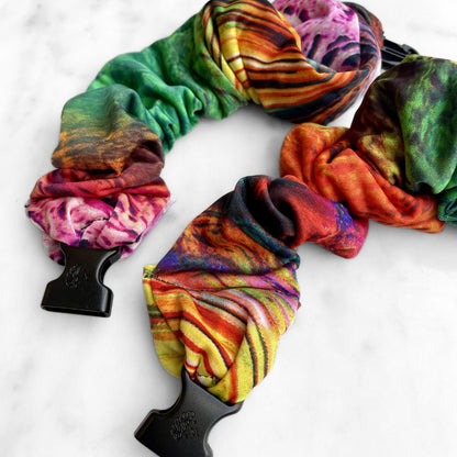 Heatmap Jungle Jumbo Buckle Scrunchie - No Snagging, No Tangles