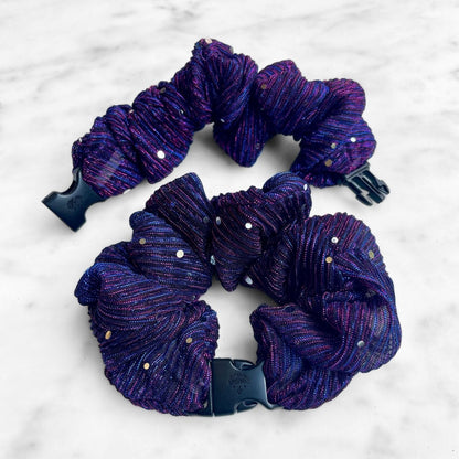 Spellbound Purple JUMBO Buckle Scrunchie - No Snagging, No Tangles